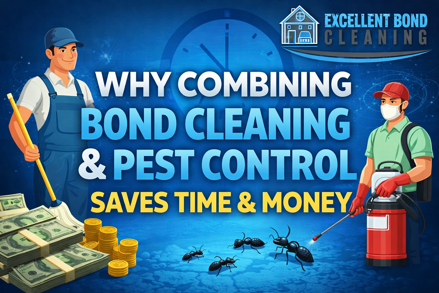 Why Combining Bond Cleaning And Pest Control Saves Time & Money